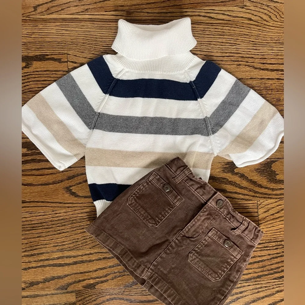 Gymboree girls turtleneck sweater skirt outfit 3